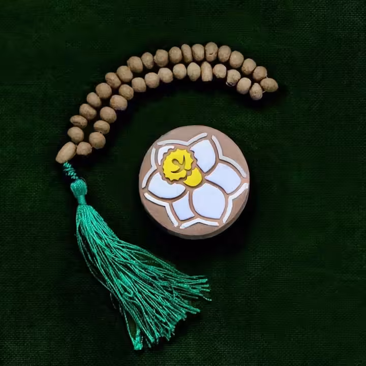 مهر نماز تربت/طرح گل نرگس