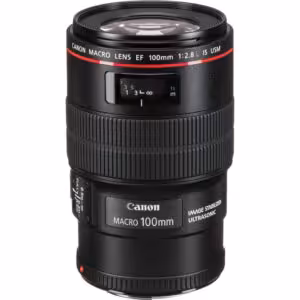 لنز کانن Canon EF 100mm f/2.8L Macro IS USM (کارکرده)
