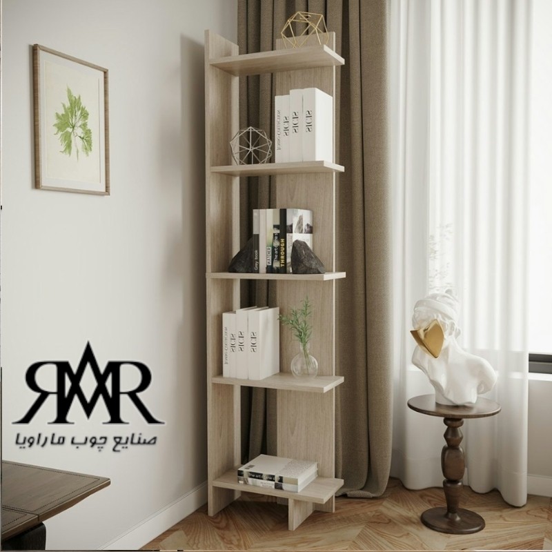 قفسه کتاب و دکوری چوبی کد B02 (مستقیم از تولیدکننده) -ارسال با باربری رایگان