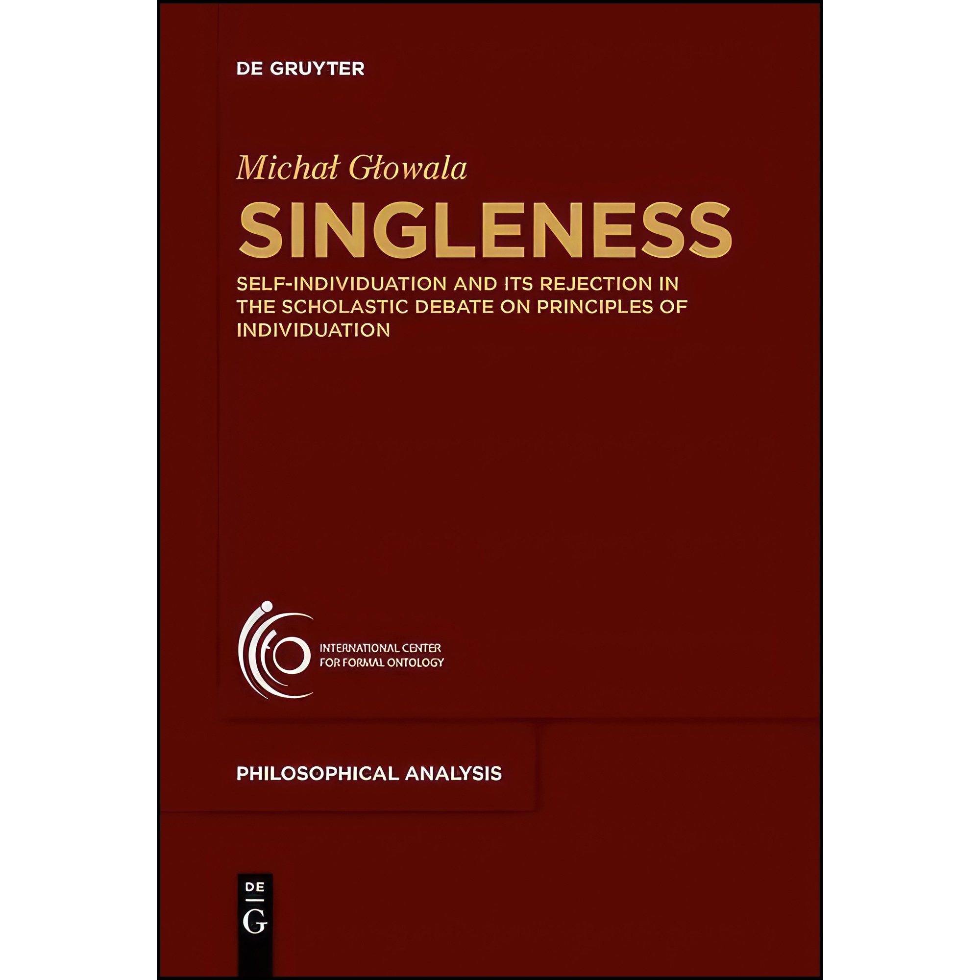 کتاب زبان اصلی Singleness اثر Michal Glowala انتشارات De Gruyter