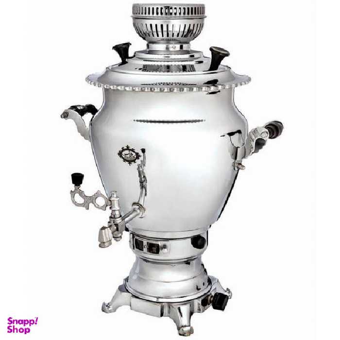 سماور گازسوز عالی نسب (Alinassab) مدل Ganjineh Simin ظرفیت 6 لیتر