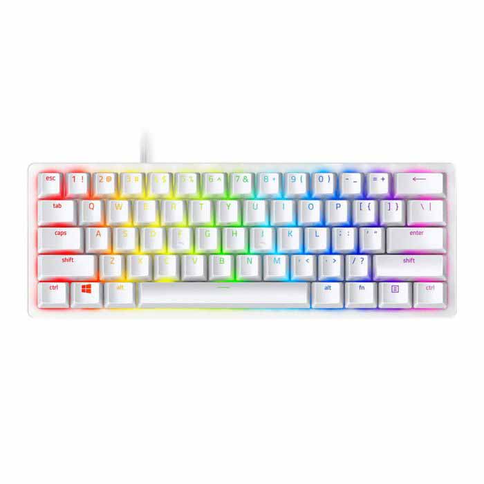خرید کیبورد ریزر Keyboard RAZER HUNTSMAN Mini Mercury Purple SW با بهترین قیمت