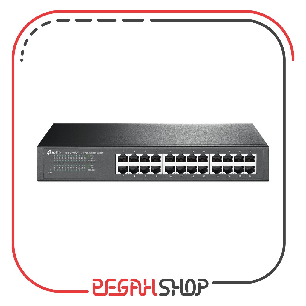 سوییچ 24 پورت گیگابیتی برند TP-Link مدل TL-SG1024D