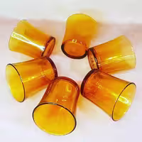 لیوان کوتاه  عسلی دورالکس فرانسه بسته شش عددی 