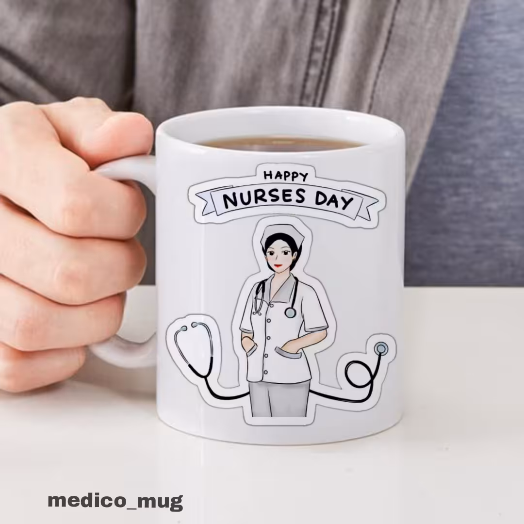 کادوی روز پرستار خانم /ماگ‌ خانوم پرستار 