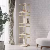 شلف 4 طبقه طلایی و مشکی 10 کیلویی در ابعاد 150 در 30 روسا