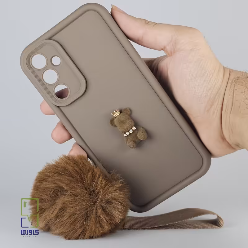 قاب گوشی سامسونگ A25 عروسکی بند دار شکلاتی| samsung a25 کاورما