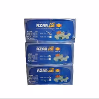 شیر پیسوار فیلتر دارآذران 123 سایز یک دوم در یک دوم کارتن100 عددی