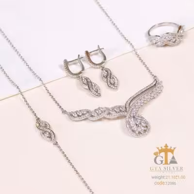 سرویس زنانه آبکاری رادیوم تایلندی بسیار شیک کد 12086