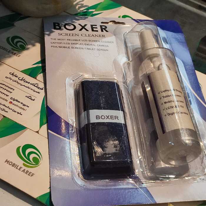 تمیز کننده گلس گوشی و تبلت و صفحه تلویزیون همراه دستمال 