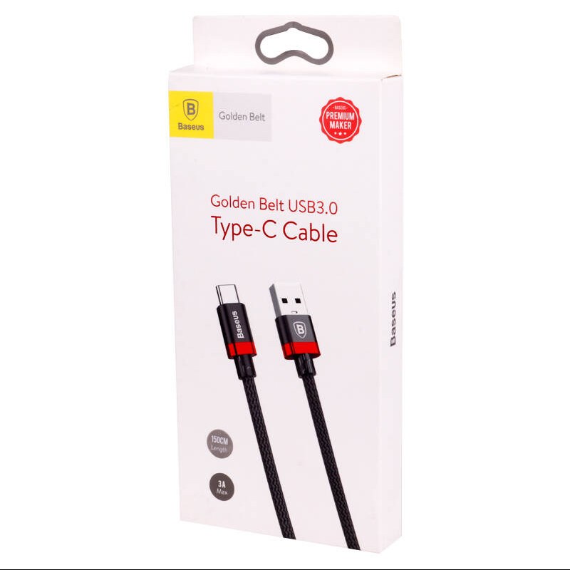 کابل تایپ سی فست شارژ Baseus Golden Belt Series CATGB-A1 3A 1.5m