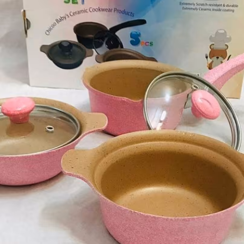 سیسمونی سرویس قابلمه 5تیکه گرانیتی چدن