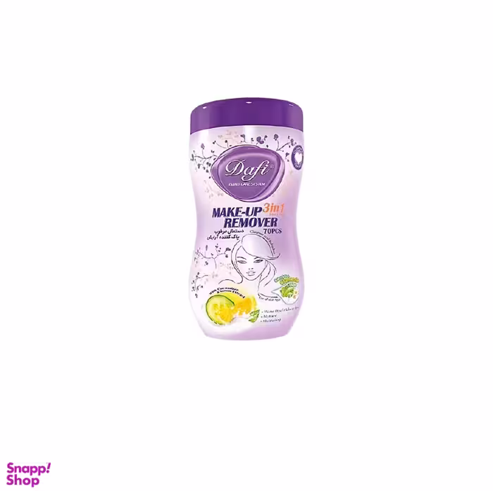 دستمال مرطوب آرایش دافی (Dafi) مدل کمر باریک بسته 48 عددی