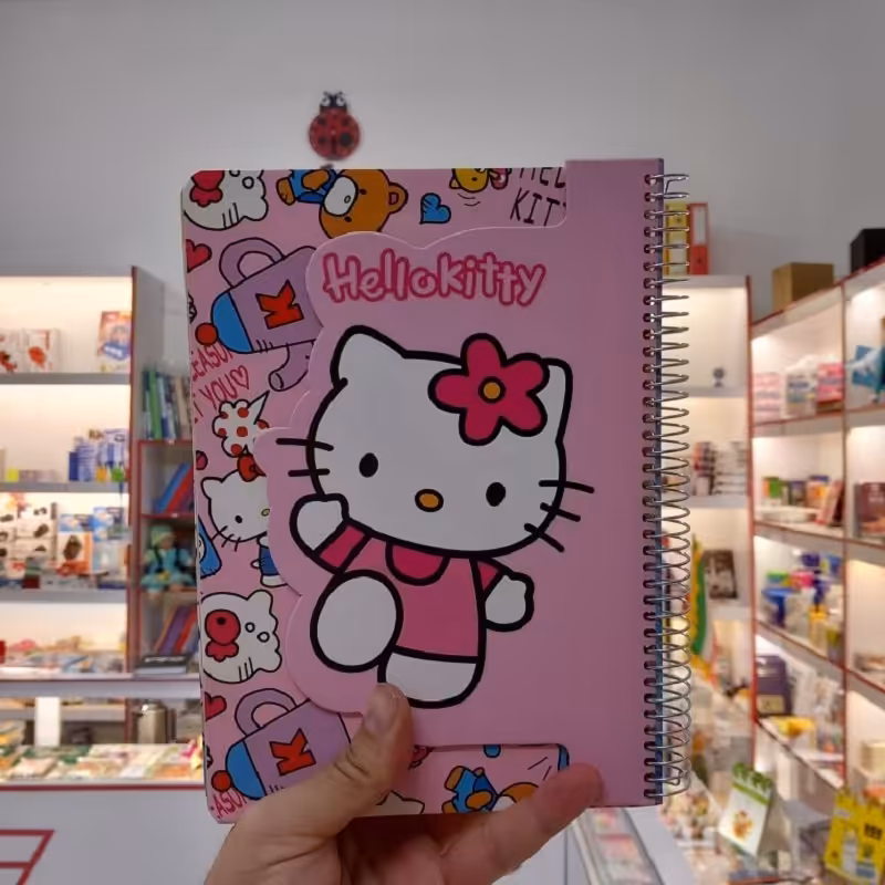 دفتر سیمی 100 برگ حاشیه دار سویل مدل کیتی