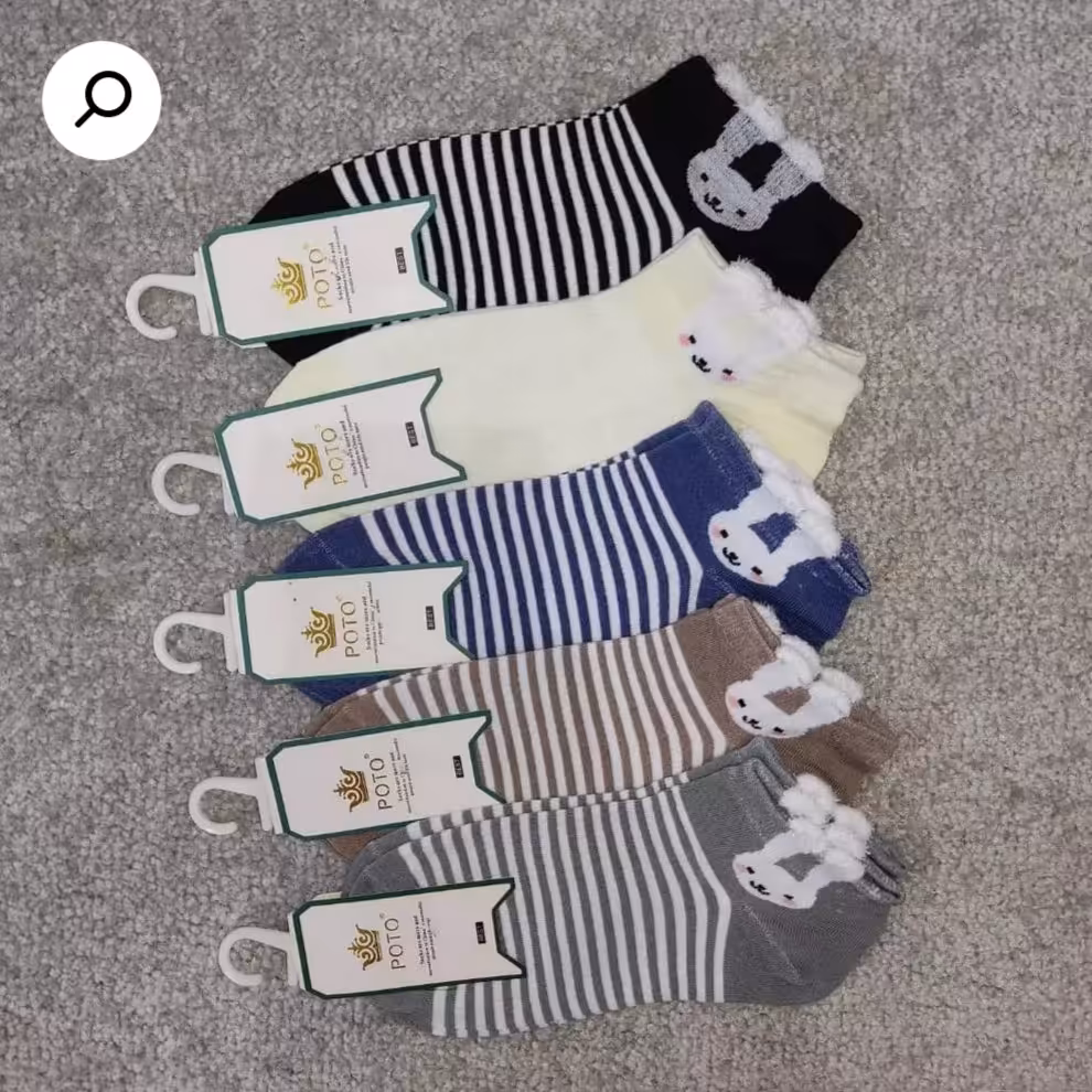 جوراب طرح خرگوش راه راه