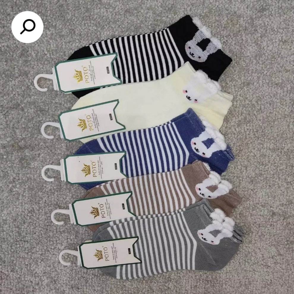 جوراب طرح خرگوش راه راه