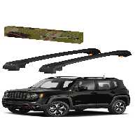جعبه بار سقفی مشکی JEEP RENEGADE این TRX1 CARRIER قفل جستجو SEART CARRIT SUILING BAR سیاه Thunder