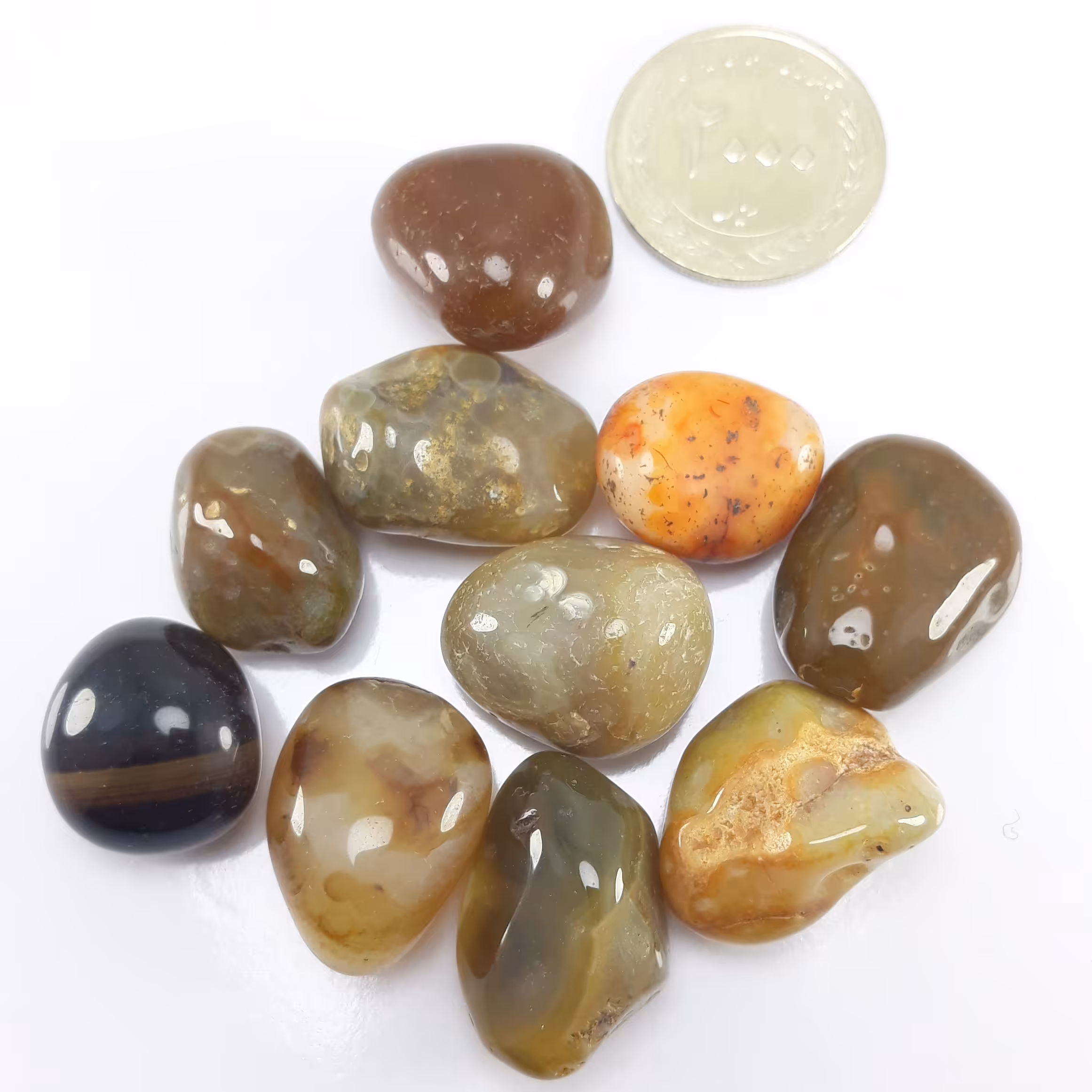 پک ده تایی مهره عقیق به ضمانت معدنی 