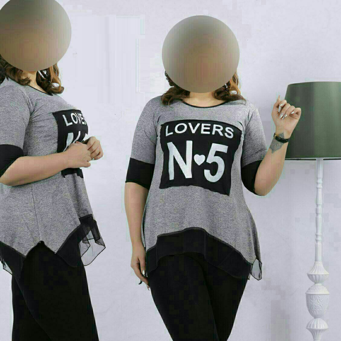 تونیک زنانه فری سایز شیک و تنخور زیبا قواره دار مناسب تا سایز 46