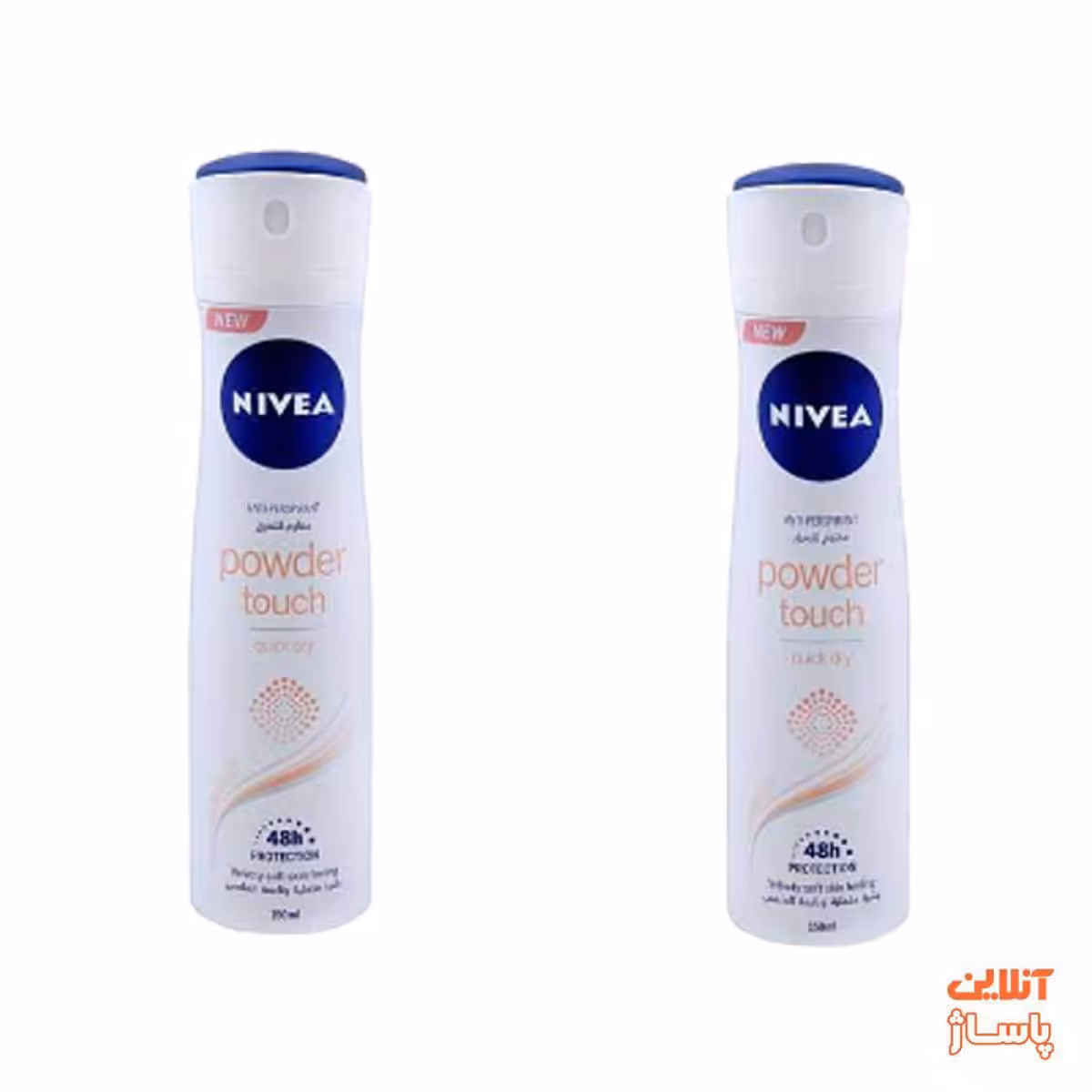 اسپری بدن زنانه نیوآ مدل Powder Touch حجم 150 میلی لیتر مجموعه 2 عددی