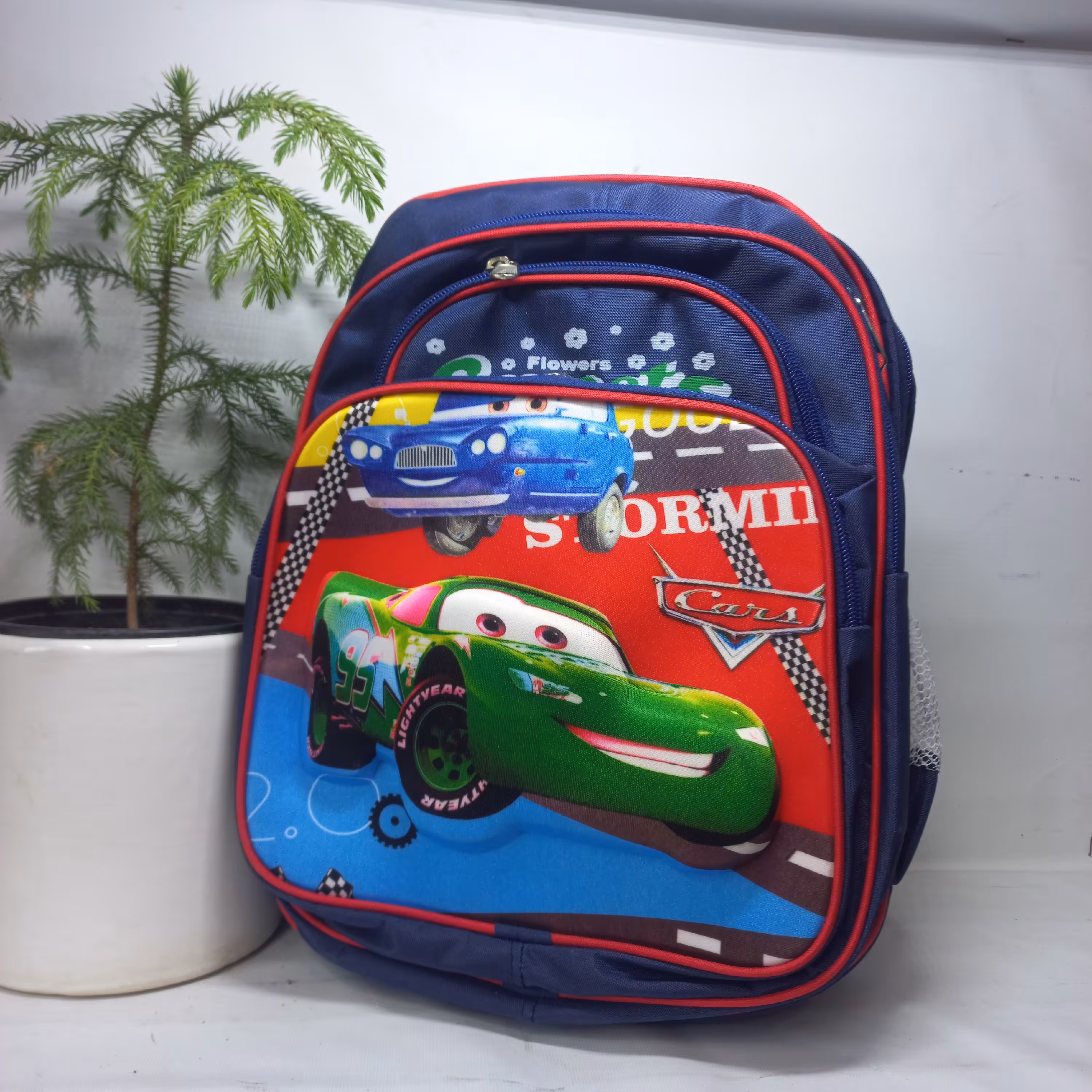 کیف مدرسه ای مدل ماشین سرمی