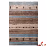 فرش ساوین کد 4002 شکلاتی