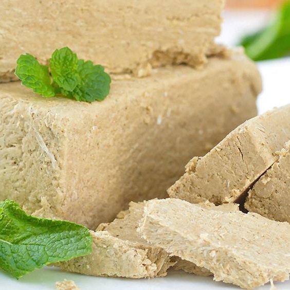 حلوا شکری با هل تازه و 60 درصد ارده 1000 گرمی (فله ای داخل پاکت)