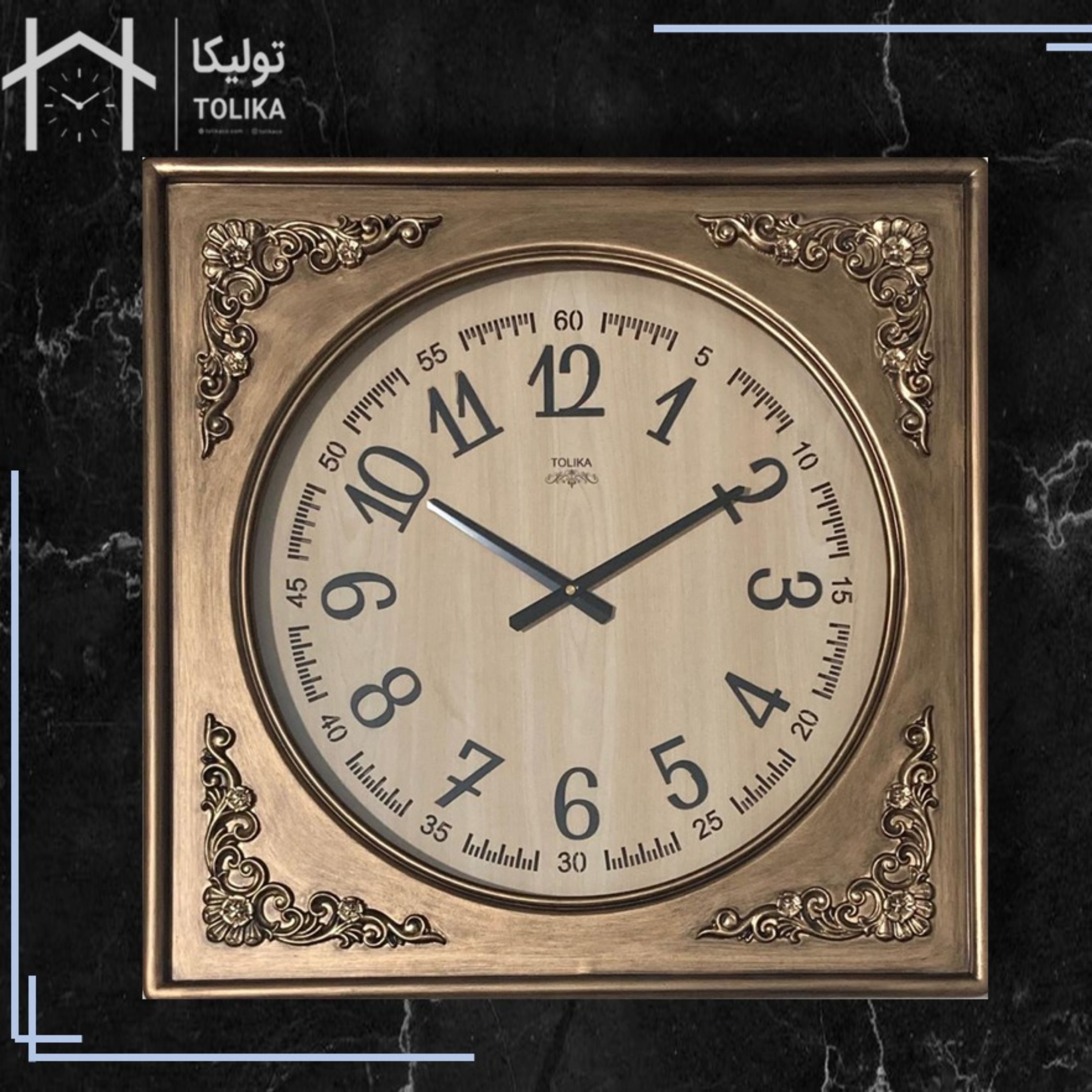 ساعت دیواری کد 6319 تولیکا