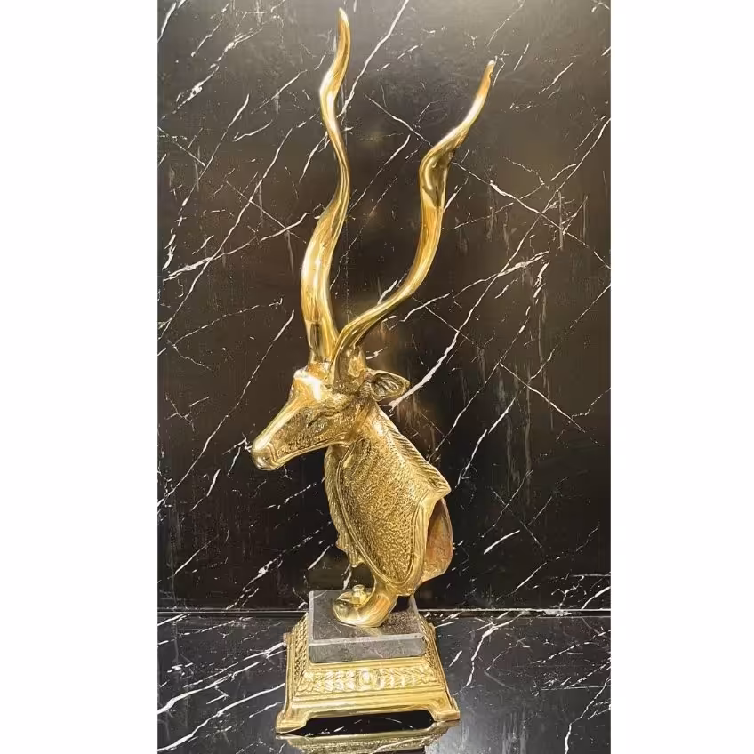 تندیس زیبای گوزن تمام برنز 