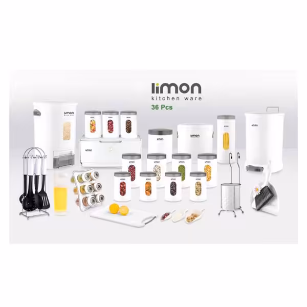 سرویس آشپزخانه 36 پارچه گرد لیمون