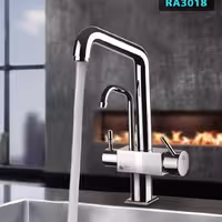 شیر ظرفشویی دومنظوره رابو مدل البرز کروم