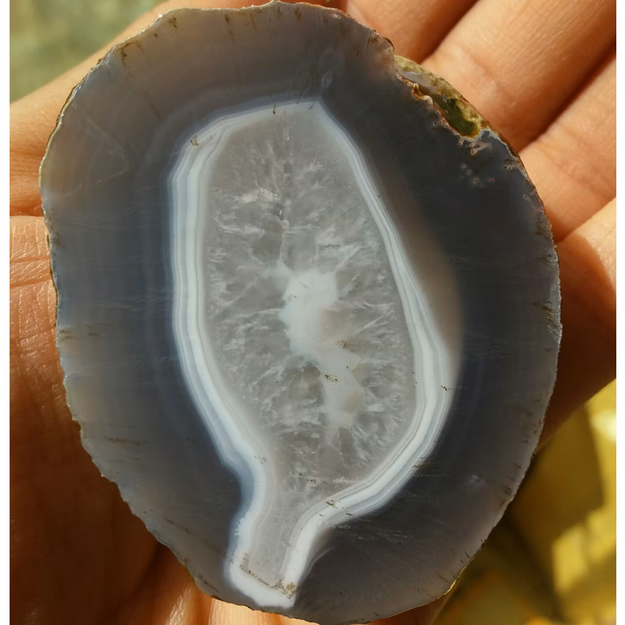 اسلایس سنگ راف عقیق سلیمانی 3بعدی مصور(برگ) 100درصد طبیعی شاهکار خلقت دیدددنی