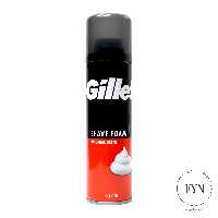 فوم اصلاح صورت ژیلت مدل Gillette shave foam Original scent حجم 200 میل انگلیسی