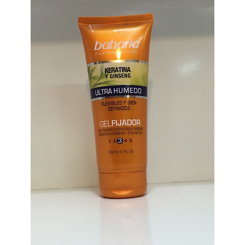 ژل موی مرطوب تیوپی حاوی کراتین و جینسینگ باباریا BABARIA 200ML