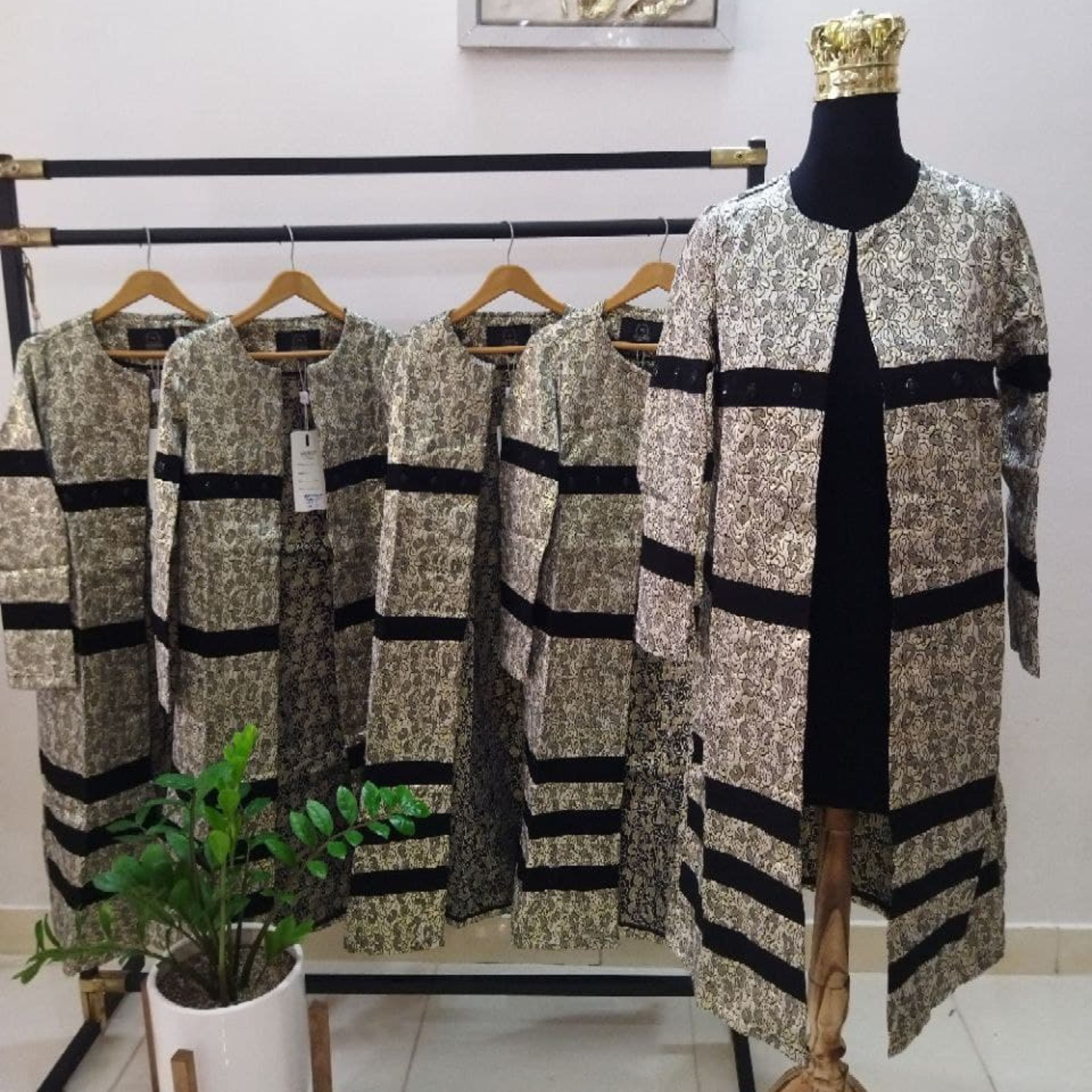 مانتو مجلسی ژاکارد درجه یک