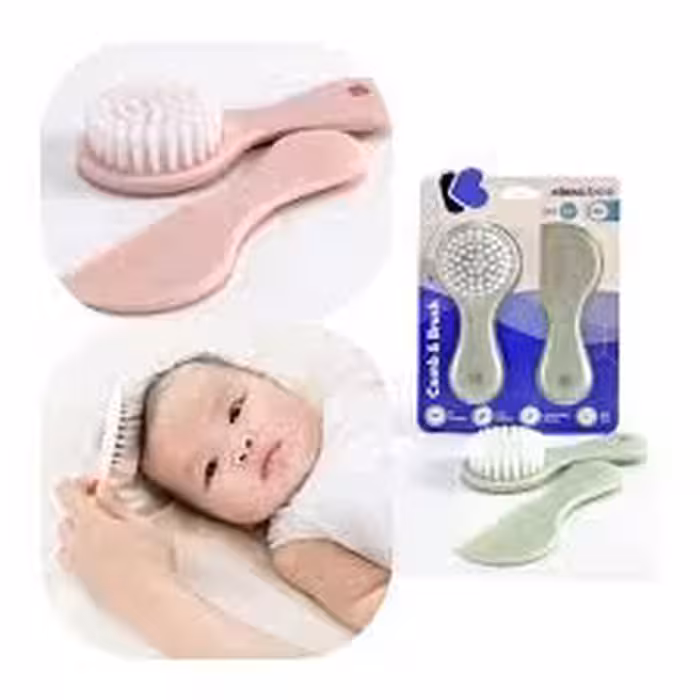 ست شانه و برس کیکابو kikkaboo صورتی