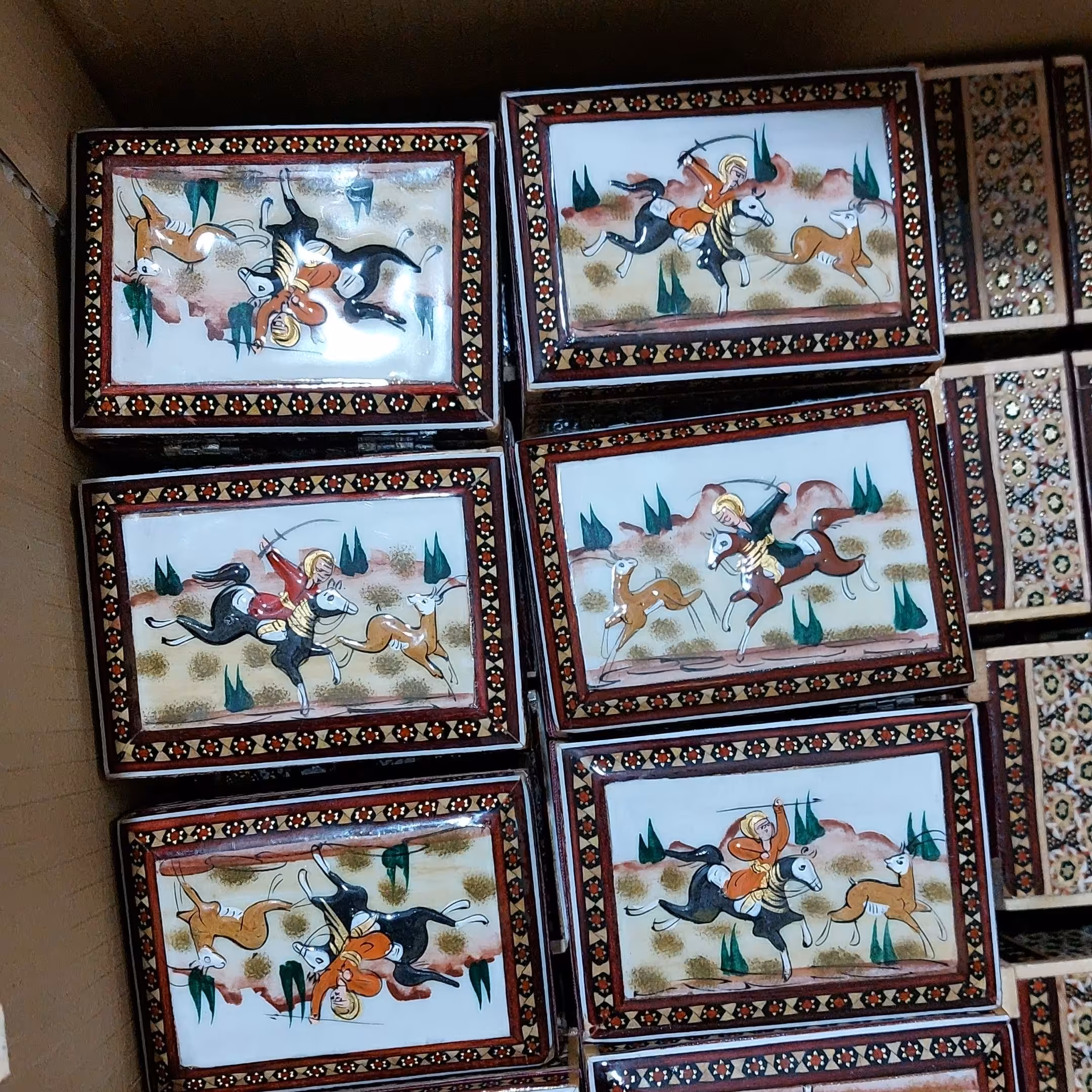 جعبه جواهرات خاتم کاریی