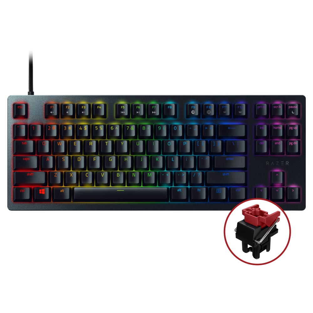 کیبورد گیمینگ ریزر مدل HUNTSMAN TOURNAMENT EDITION RED SWITCH