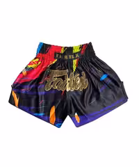شورت فرتکس Fairtex  آبرنگی مشکی