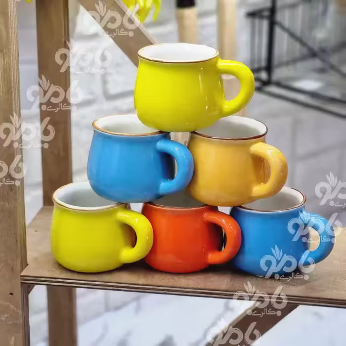 شات ساده رنگی تپل سرامیکی