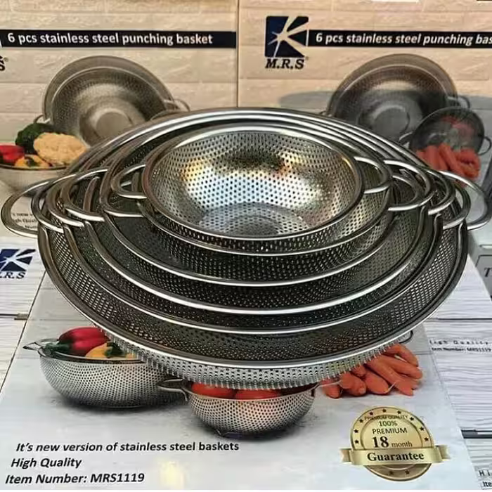 آبکش استیل 6پارچه 