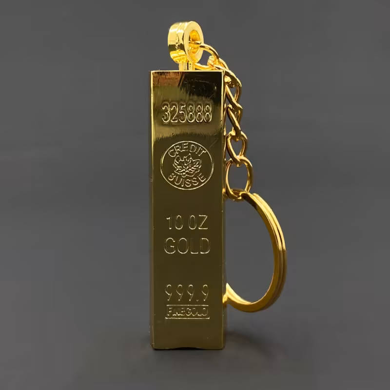 فندک مدل کبریتی طرح شمش طلا کد DKD-787