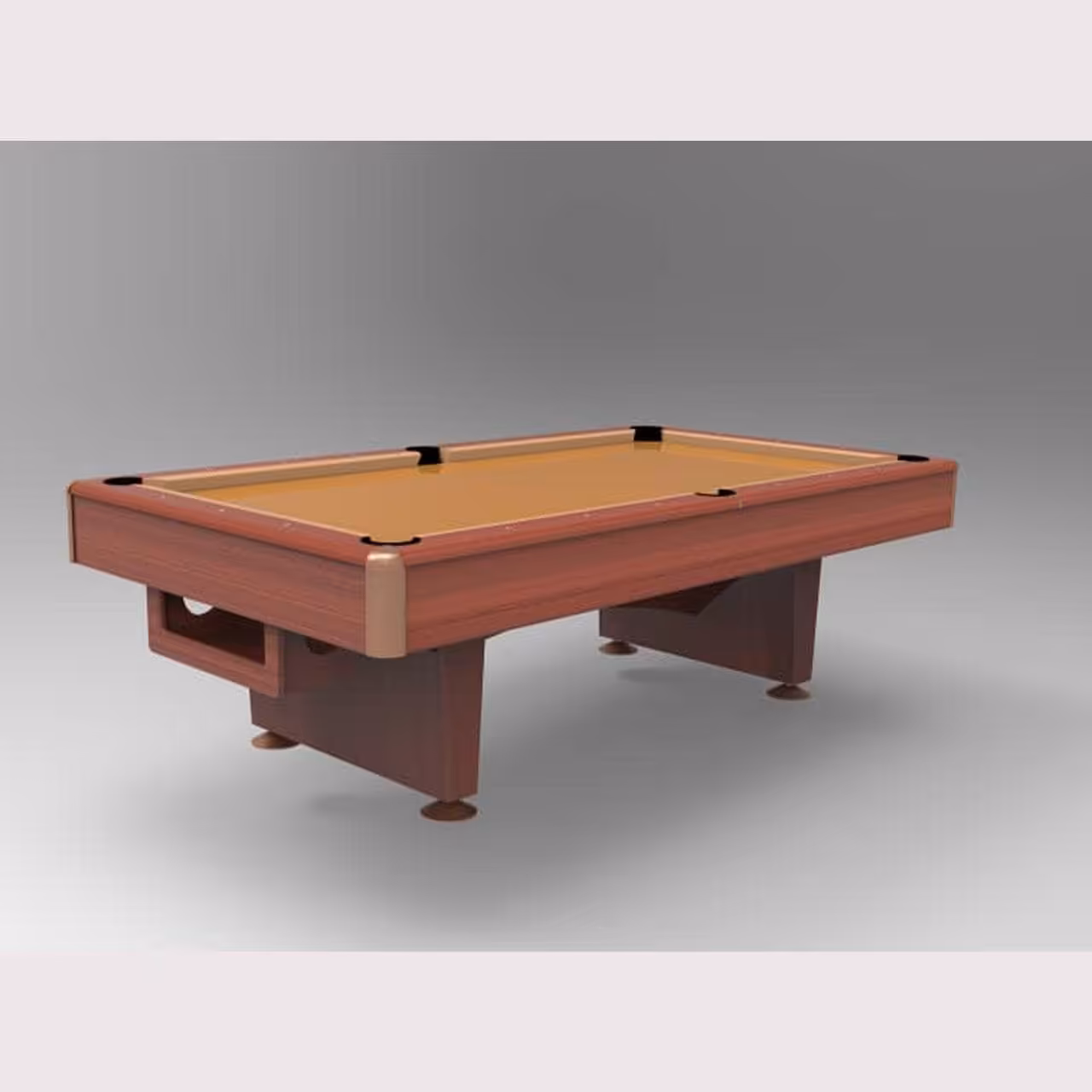 Challenger میز بیلیارد قهوه ای با سیستم شار جمع کن LEO