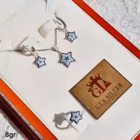 نیمست چشم نظرنقره 925ابکاری طلارنگ ثابت