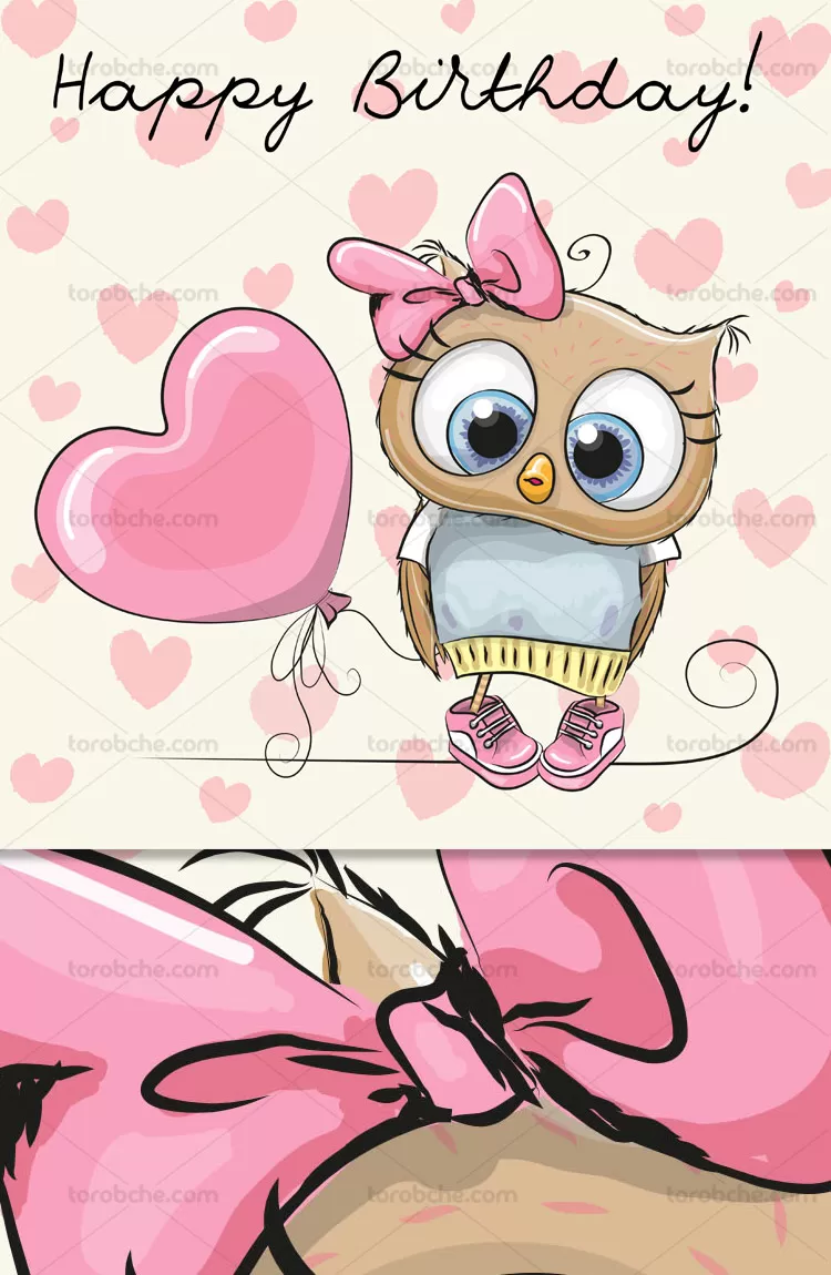 وکتور بکگراند کارتونی تولد | گرافیک با طعم تربچه