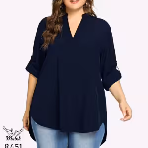 شومیز مجلسی یقه ایستاده آستین پاگن دار