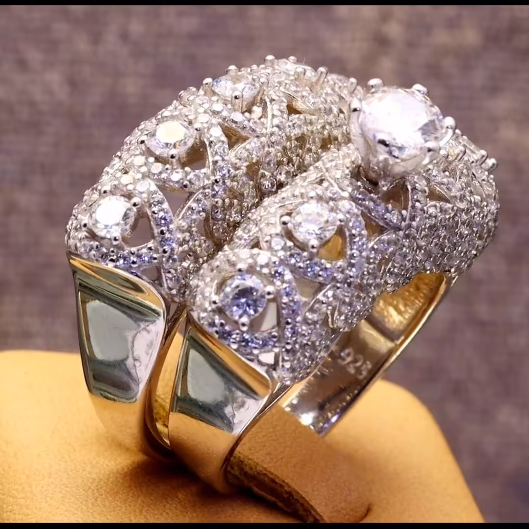 حلقه پشت حلقه نقره میکرو  10279-11