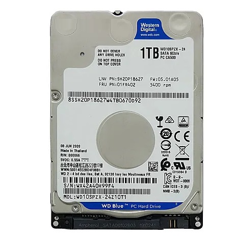 هارد لپ تاپ وسترن دیجیتال Sata 5400RPM Slim ظرفیت 1 ترابایت