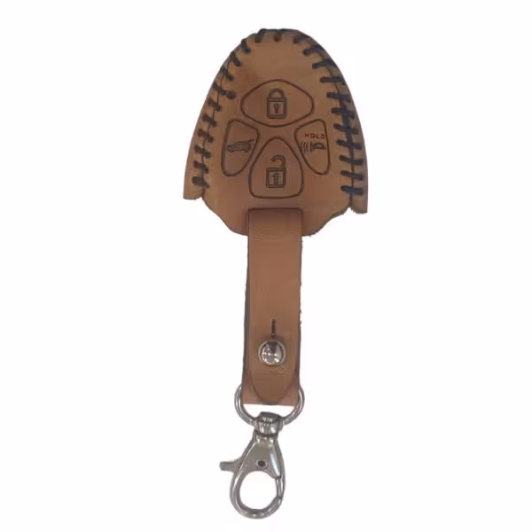 کاور ریموت چرم طبیعی تویوتا کد 02