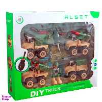 اسباب بازی جنگی آلست تویز مدل ماشین و آدم مجموعه 4 عددی